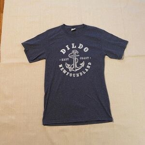 Dildo Newfoundland Nautical Graphic T-shirt Size S
